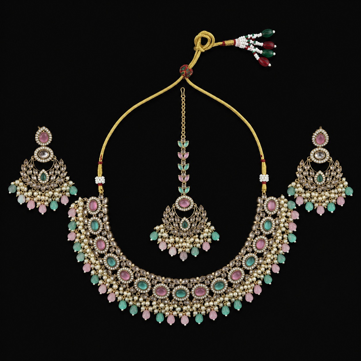 Multi-Color Kundan Choker Set